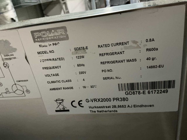 Polar gd878-e tafelmodel saladette - afbeelding 5 van  5