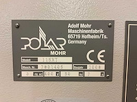 Polar mohr 115 xt papier snijmachine - afbeelding 8 van  20