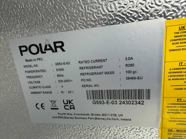 Polar ongebruikt - - vriezer - afbeelding 5 van  7