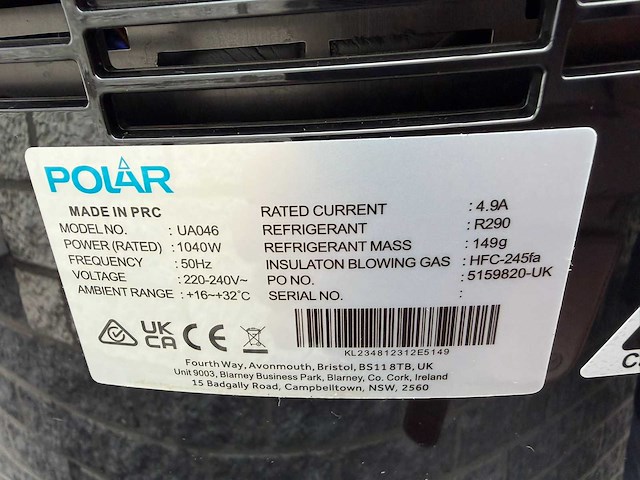 Polar ongebruikt - ua046 3 taps - slushpuppy machine - afbeelding 8 van  8