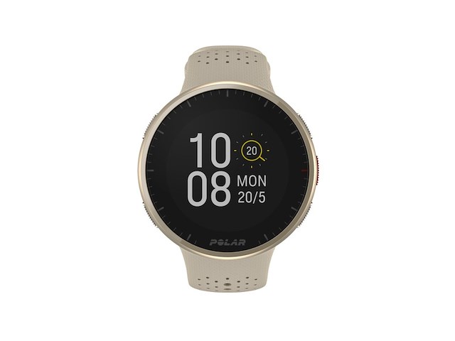 Polar pacer pro geavanceerd gps hardloophorloge gold dust - afbeelding 2 van  3