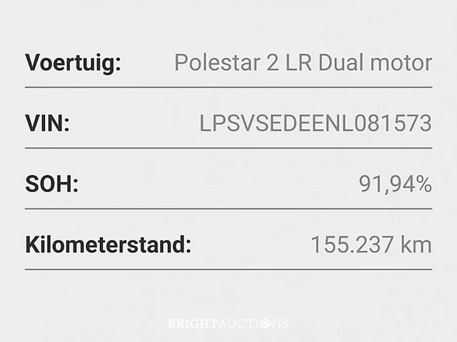 Polestar 2 long range dual motor 78 kwh 408pk 2022 (origineel-nl), p-534-vs - afbeelding 13 van  33