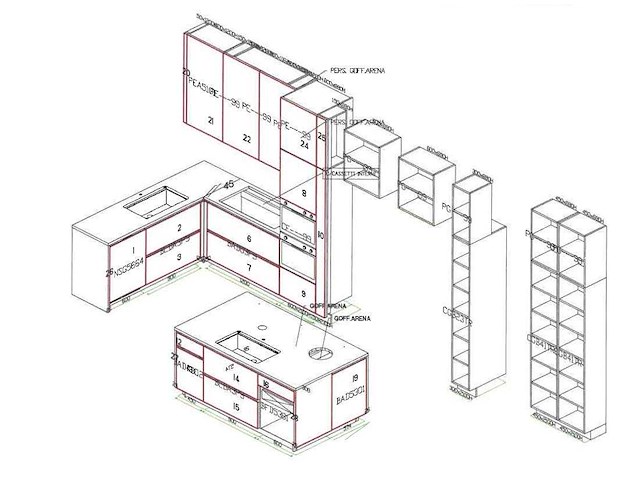 Poliform spa - artex - interieur o.a. luxe keukenopstelling, inloopkledingkast en boekenwand - afbeelding 1 van  8