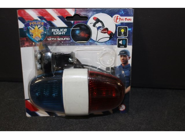 Politie sirene voor opde fiets 1x in kr 8 - afbeelding 1 van  3