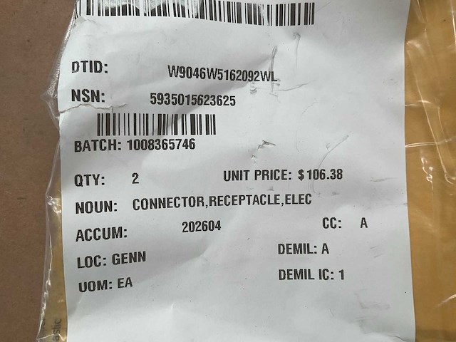 Pollak receptacle electric connector (2x) - afbeelding 5 van  5