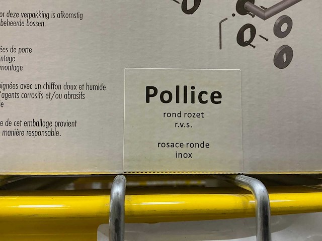 Pollice rond rozet deurbeslag (32x) - afbeelding 3 van  3