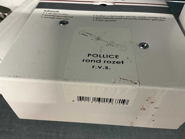 Pollice rond rozet deurbeslag (3x) - afbeelding 3 van  3