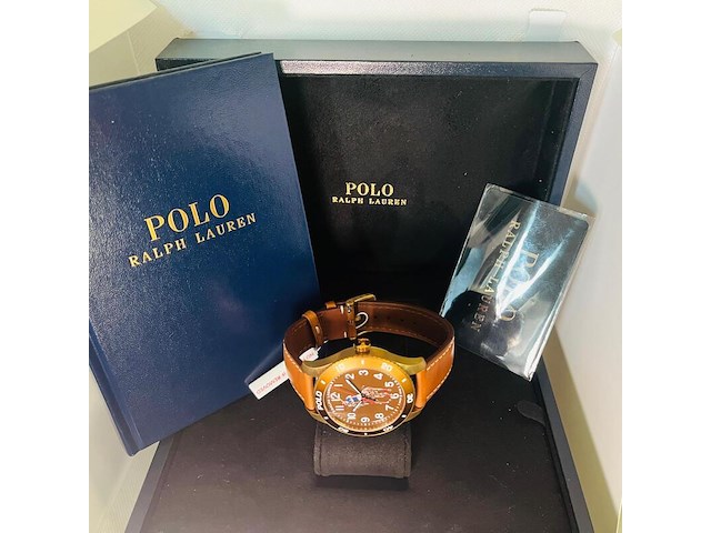 Polo ralph lauren herenhorloge - ''the polo player'' - full set - afbeelding 1 van  12