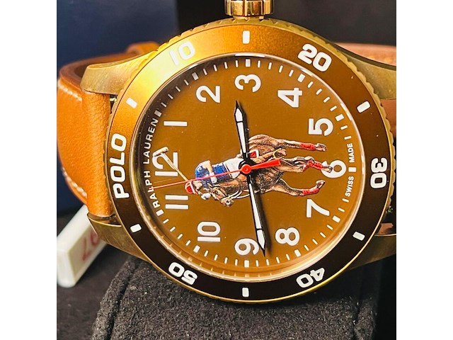 Polo ralph lauren herenhorloge - ''the polo player'' - full set - afbeelding 10 van  12