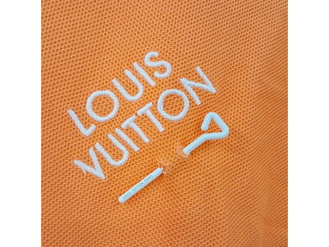 Polo shirt, louis vuitton, oranje, maat xxl - afbeelding 3 van  5