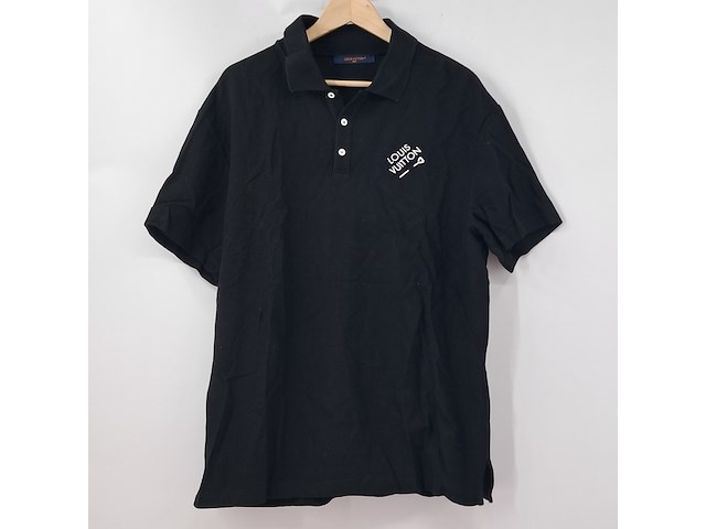 Polo shirt, louis vutton, zwart, maat xl - afbeelding 1 van  7