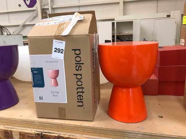 Pols potten tip tap stool bijzettafel - afbeelding 1 van  3
