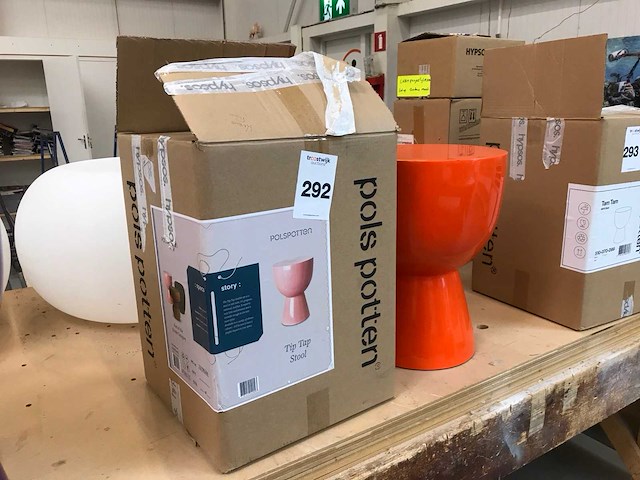 Pols potten tip tap stool bijzettafel - afbeelding 2 van  3