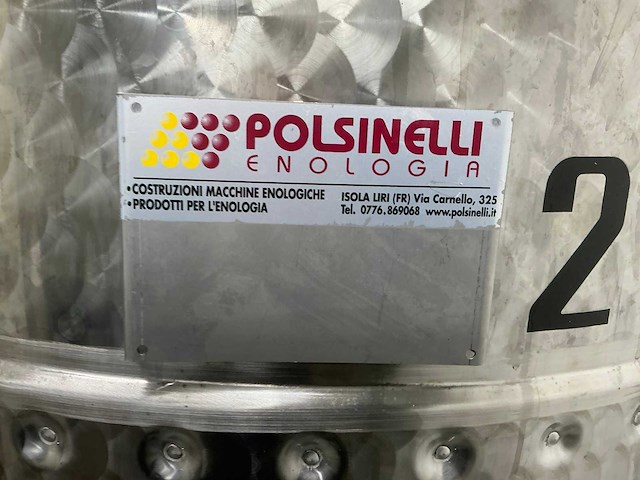 Polsinelli fermentatie ketel 1000liter dubbelwandig - afbeelding 3 van  5