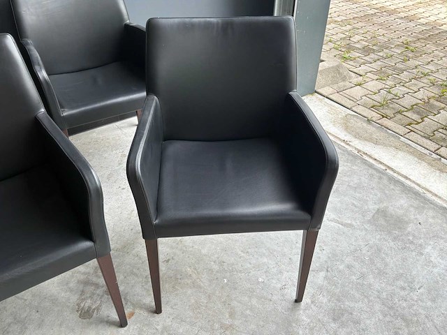 Poltrona frau eetkamerstoel (4x) - afbeelding 3 van  7
