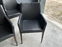 Poltrona frau eetkamerstoel (4x) - afbeelding 3 van  7