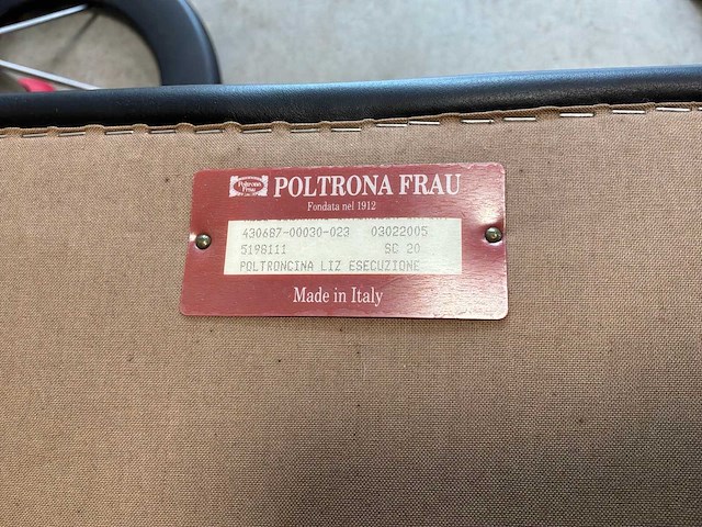 Poltrona frau eetkamerstoel (4x) - afbeelding 7 van  7