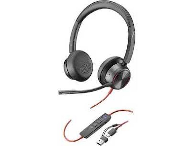Poly blackwire 8225 headset - afbeelding 1 van  2