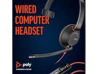 Poly blackwire c3215 headset bedraad hoofdband kantoor/callcenter zwart - afbeelding 3 van  5