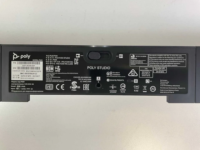 Poly (p009) 4k uhd usb video conferencing bars (4x) - afbeelding 7 van  8