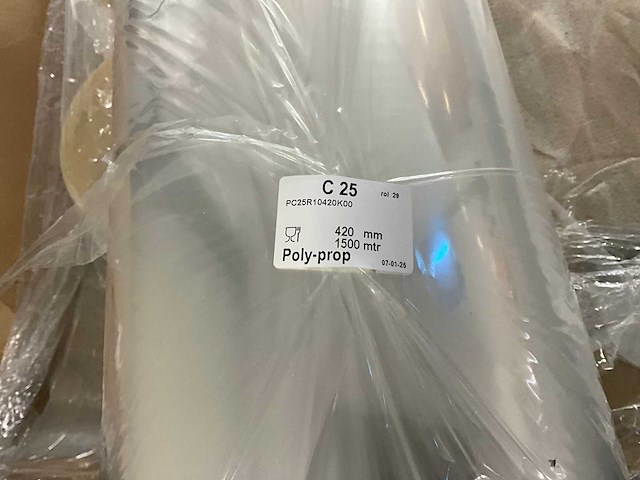 Poly-prop 420 mm x 1500 mtr inpakfolie (30x) - afbeelding 2 van  2