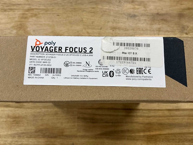 Poly voyager focus 2 - afbeelding 2 van  2