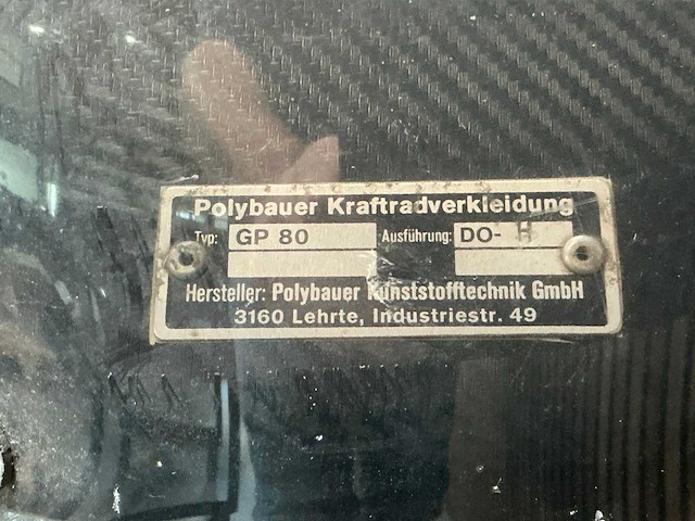 Polybauer “gp80” volle kuip honda - afbeelding 6 van  6