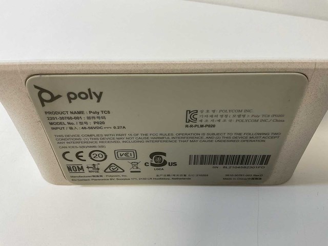 Polycom inc (studio x30), video bar with (tc8)touch control display conference (3x) - afbeelding 3 van  12