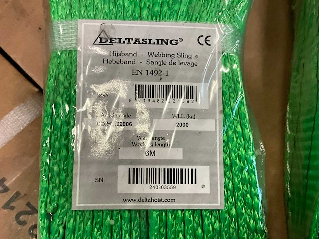 Polyester hijsband / rondstrop (45x) - afbeelding 3 van  3