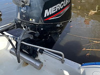 Polyester kajuitboot, kmv, met mercury f 15 el buitenboordmotor op pega boottrailer - afbeelding 7 van  31