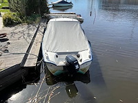 Polyester kajuitboot, kmv, met mercury f 15 el buitenboordmotor op pega boottrailer - afbeelding 14 van  31