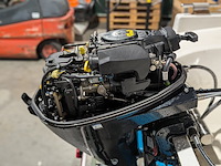 Polyester kajuitboot, kmv, met mercury f 15 el buitenboordmotor op pega boottrailer - afbeelding 22 van  31