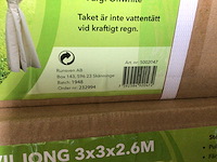 Polyester partytent met gordijnen - 300x300x260 cm - afbeelding 3 van  9