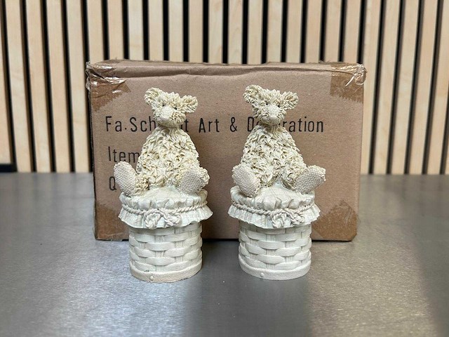 Polyester sieradendoosje met beer hoogte 13 cm (624x) - afbeelding 1 van  6