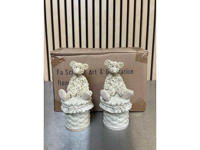 Polyester sieradendoosje met beer hoogte 13 cm (624x) - afbeelding 2 van  6