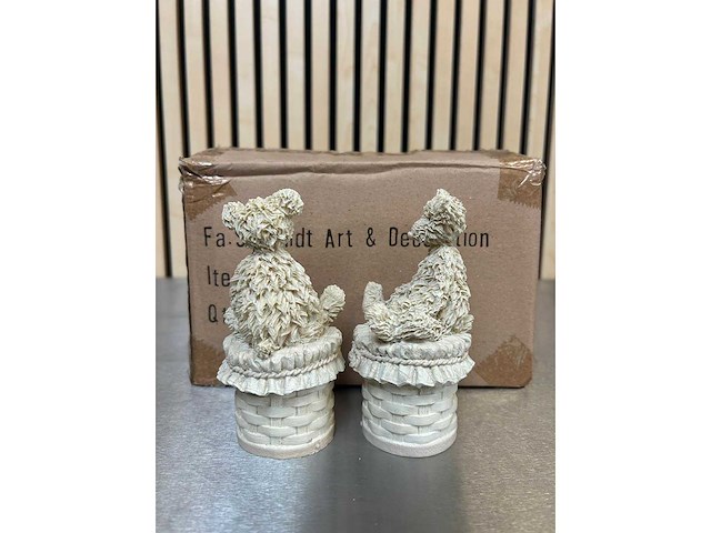 Polyester sieradendoosje met beer hoogte 13 cm (624x) - afbeelding 6 van  6