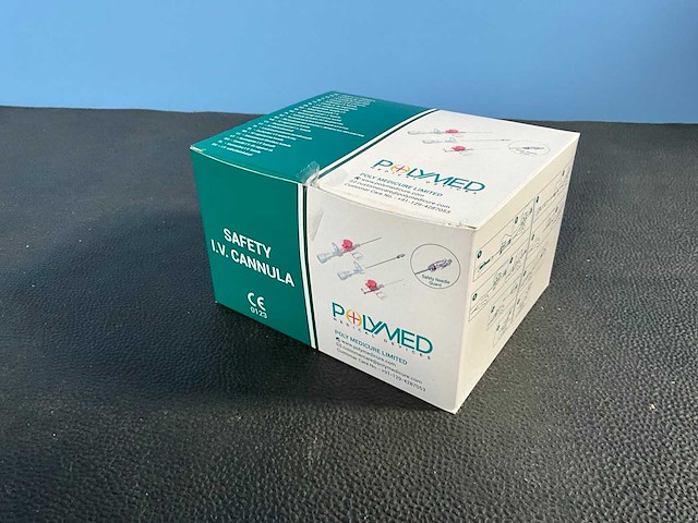 Polymed - veilige i.v. naalden - adva 22gx25mm (box/50) (90x) - afbeelding 2 van  6
