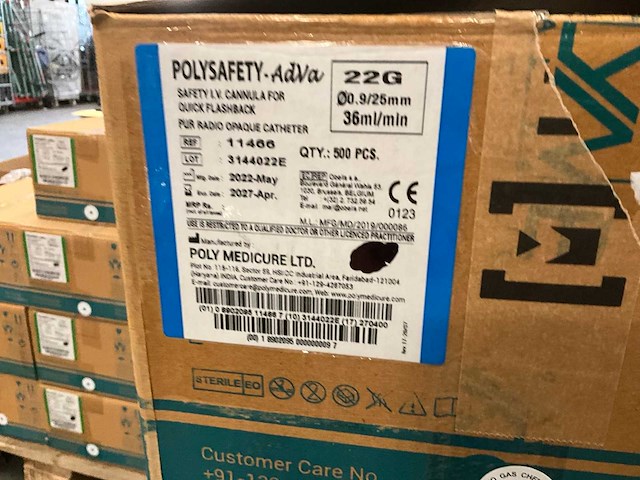 Polymed - veilige i.v. naalden - adva 22gx25mm (box/50) (90x) - afbeelding 6 van  6