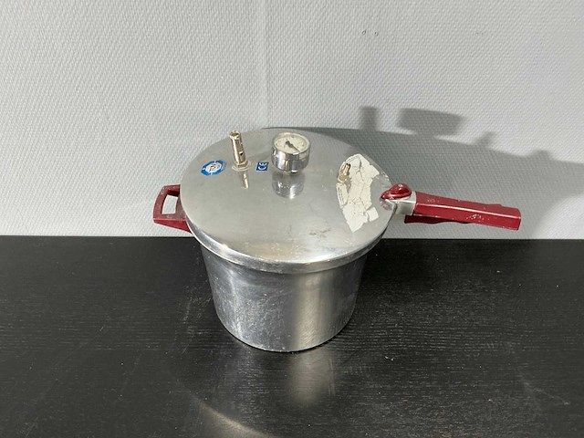 Polymerisator drukpan met manometer - afbeelding 2 van  8
