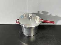 Polymerisator drukpan met manometer - afbeelding 2 van  8