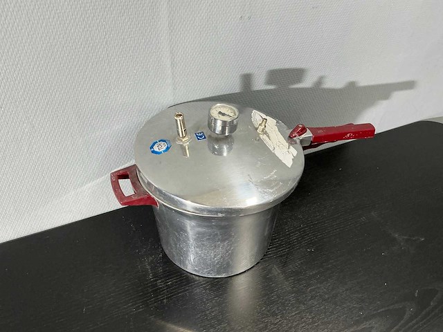 Polymerisator drukpan met manometer - afbeelding 3 van  8