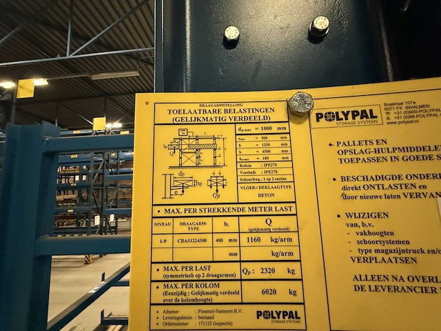 Polypal - draagarmstelling 3x27 - afbeelding 3 van  3