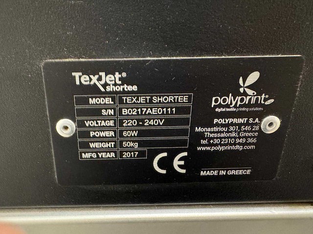 Polyprint / sefa texjet shortee & ispray dtg /dtf printer + pre-treatment machine - afbeelding 7 van  15
