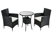 Polyrotan balkonset bayamo 3-delig - afbeelding 1 van  12