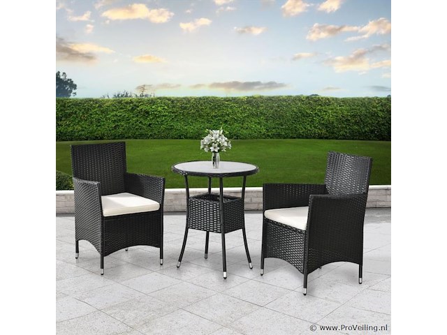 Polyrotan balkonset bayamo 3-delig - afbeelding 5 van  12