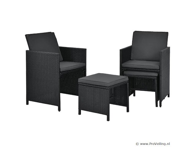 Polyrotan eetset baracoa l - afbeelding 4 van  14