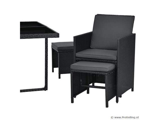 Polyrotan eetset baracoa l - afbeelding 5 van  14