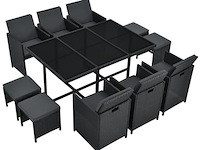 Polyrotan eetset baracoa xl - afbeelding 2 van  4