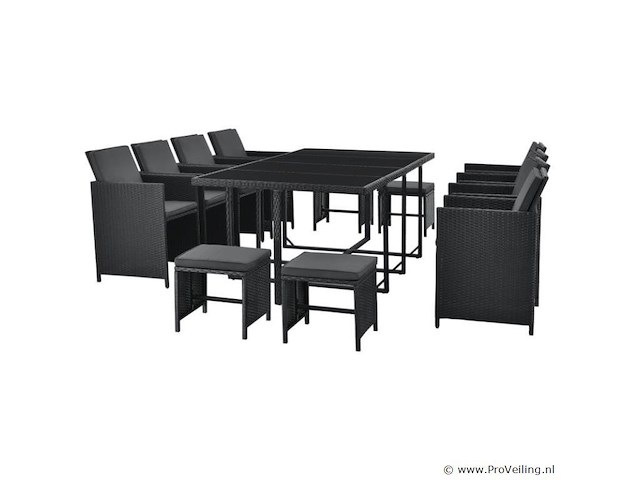 Polyrotan eetset baracoa xxl - afbeelding 5 van  14