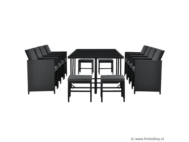 Polyrotan eetset baracoa xxl - afbeelding 6 van  14